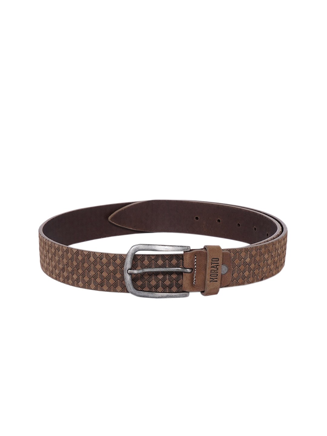 

Antony Morato Men Brown Leather Belt