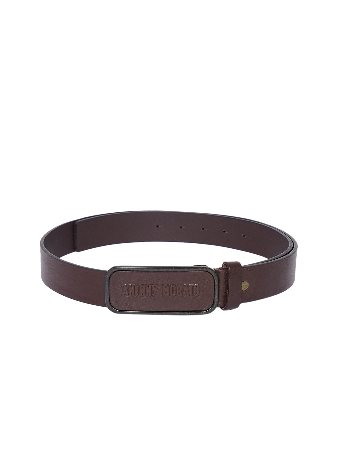 

Antony Morato Men Brown Leather Belt