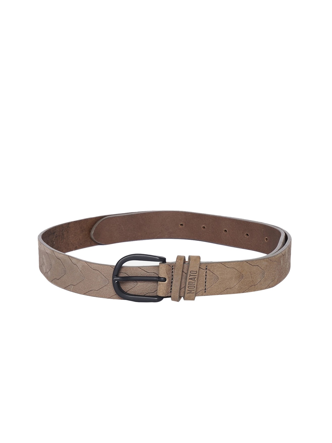 

Antony Morato Men Beige Leather Belt