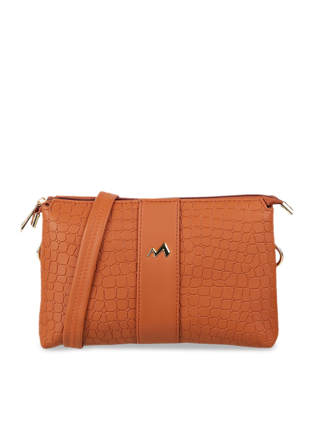 

Metro Tan Textured Structured Sling Bag