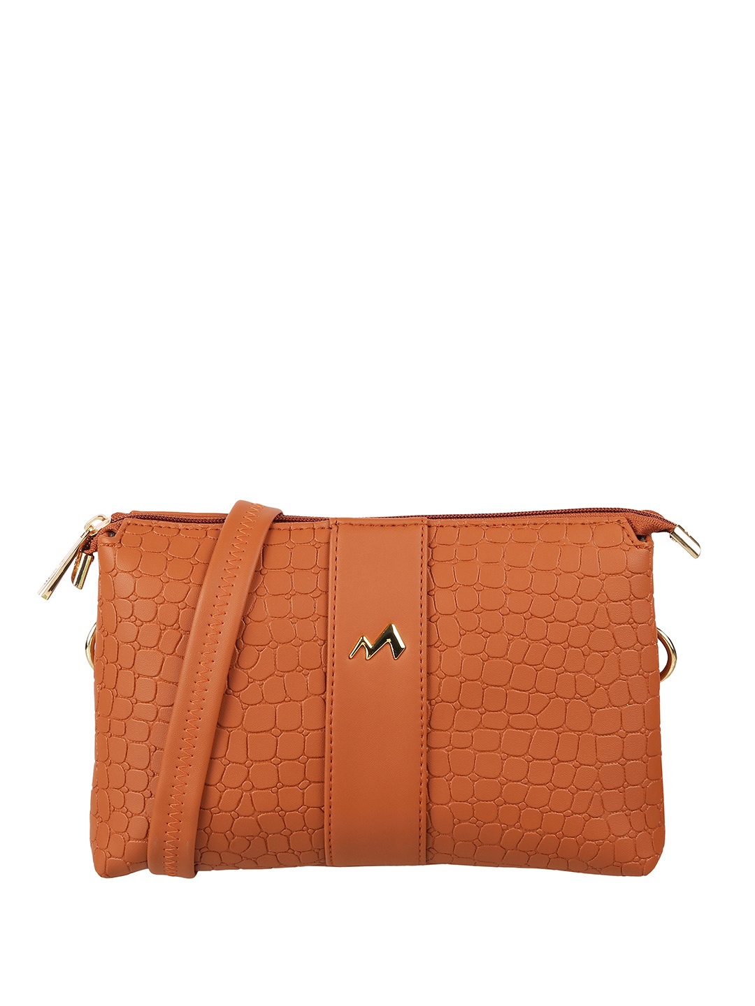 

Metro Tan Textured Structured Sling Bag