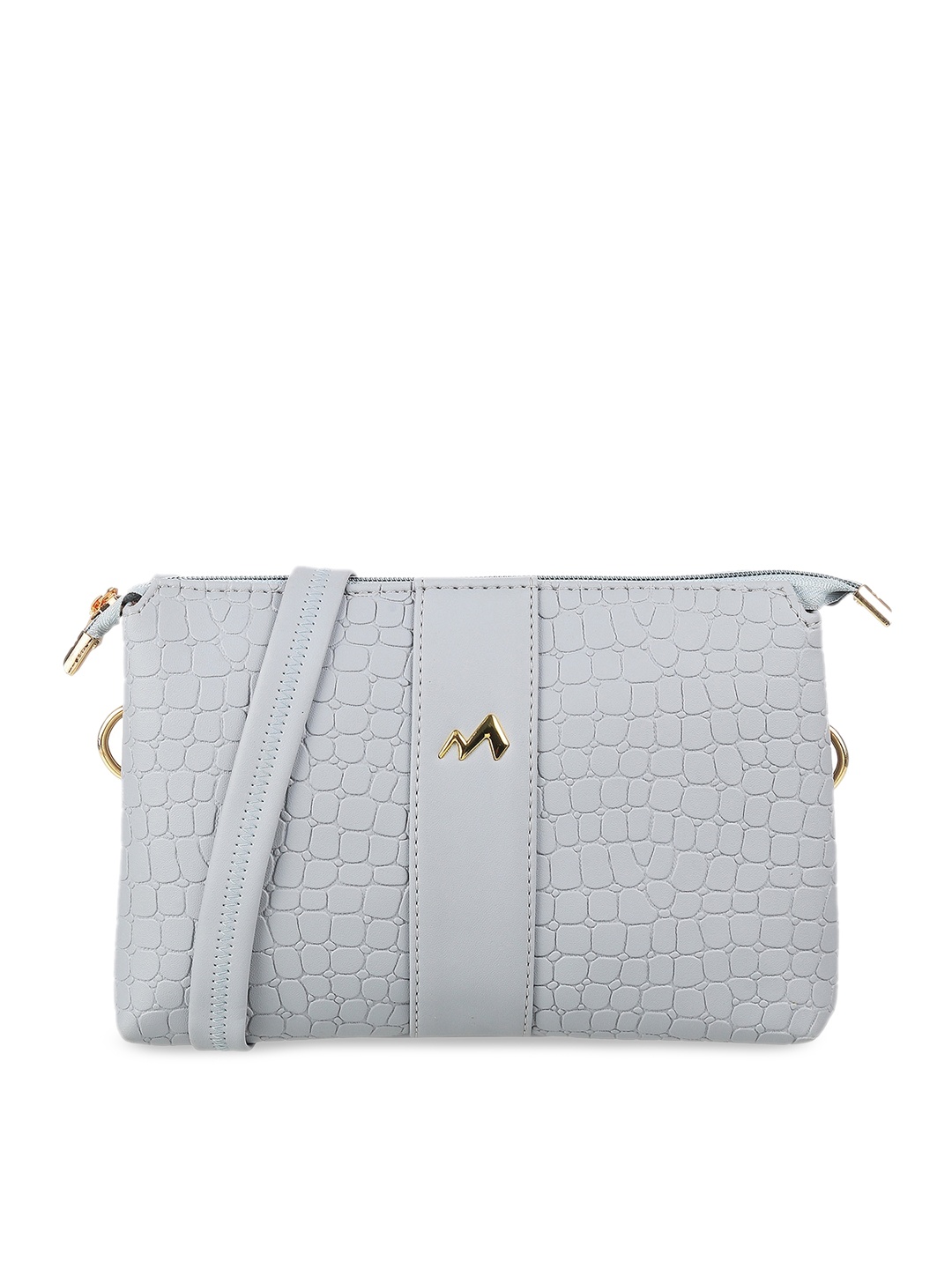 

Metro Grey Textured PU Structured Sling Bag