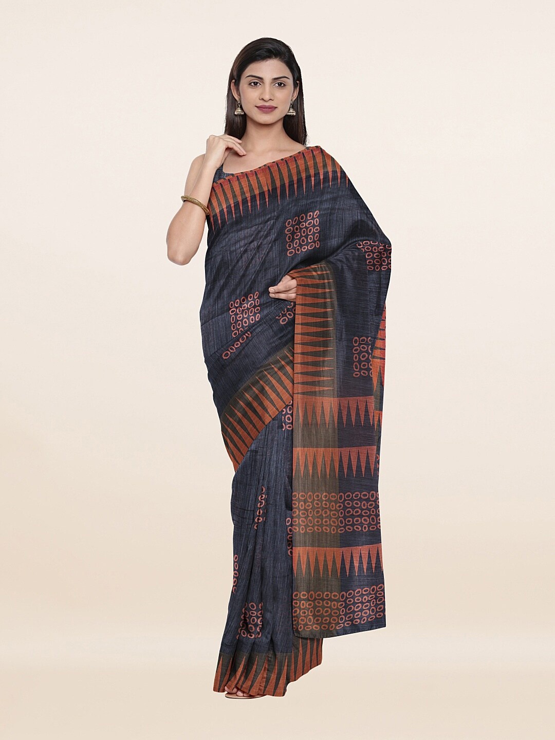

Pothys Women Grey Sarees