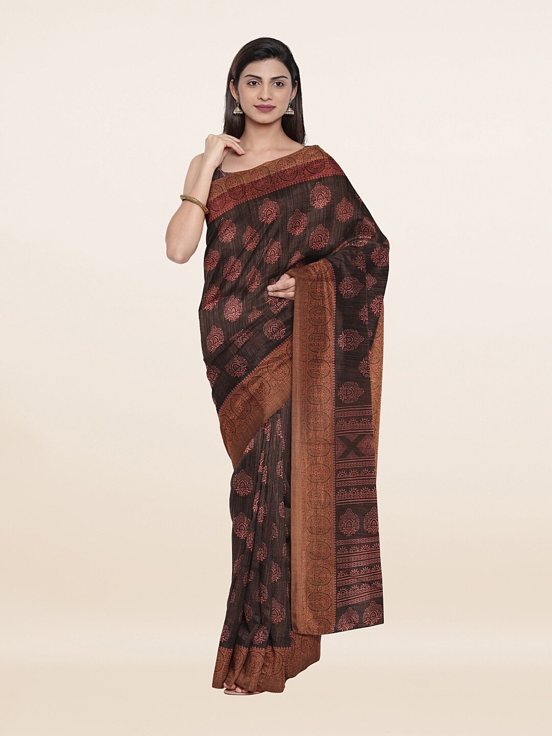 

Pothys Women Grey Sarees
