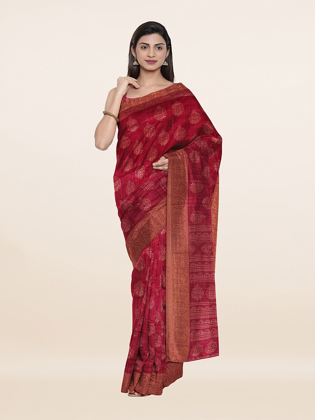 

Pothys Women Purple Sarees