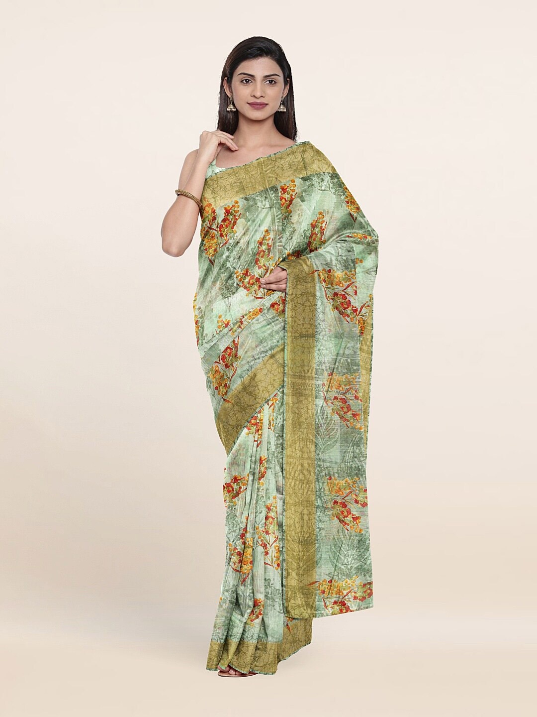 

Pothys Women Green Sarees