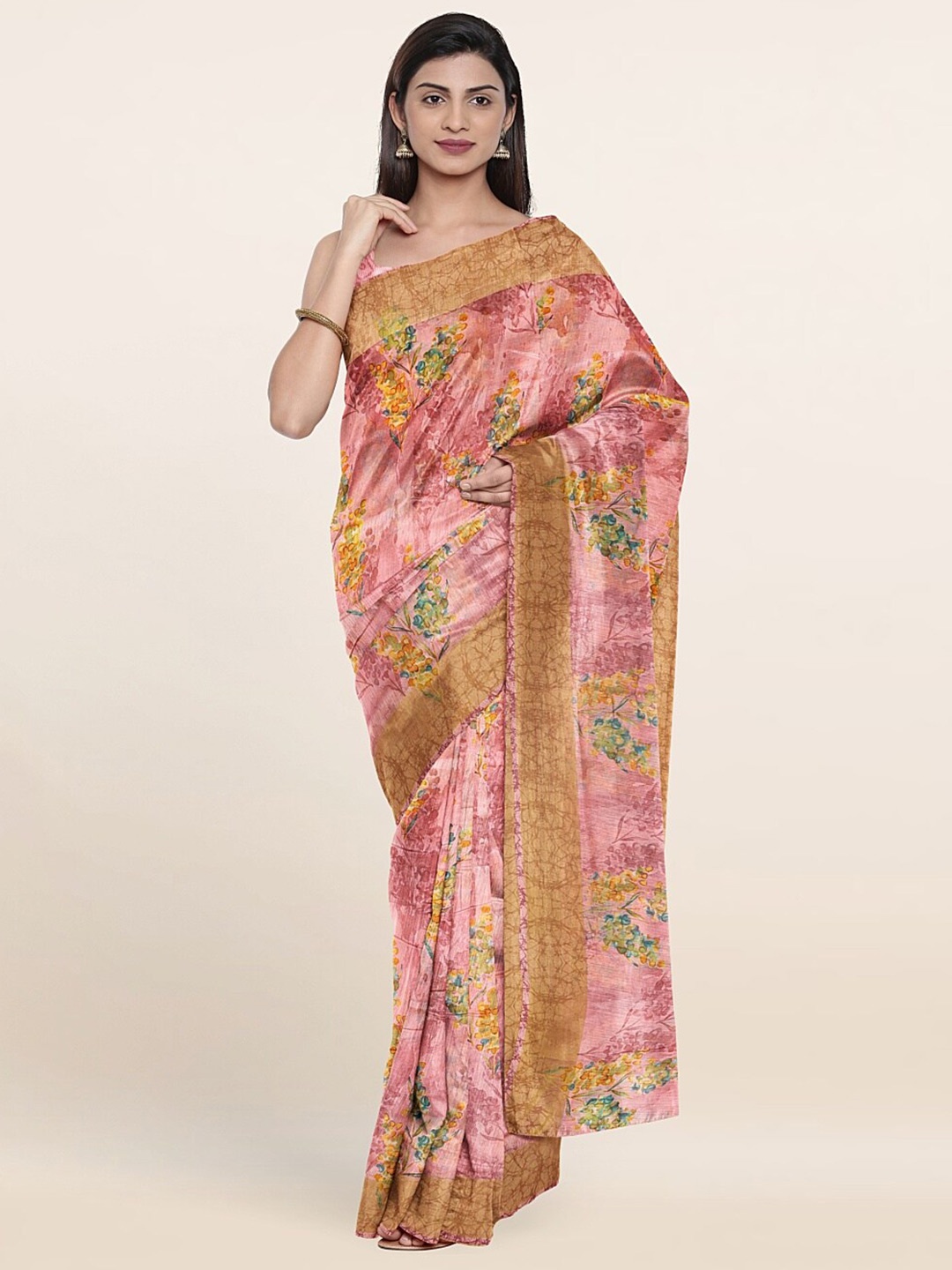 

Pothys Women Pink Sarees