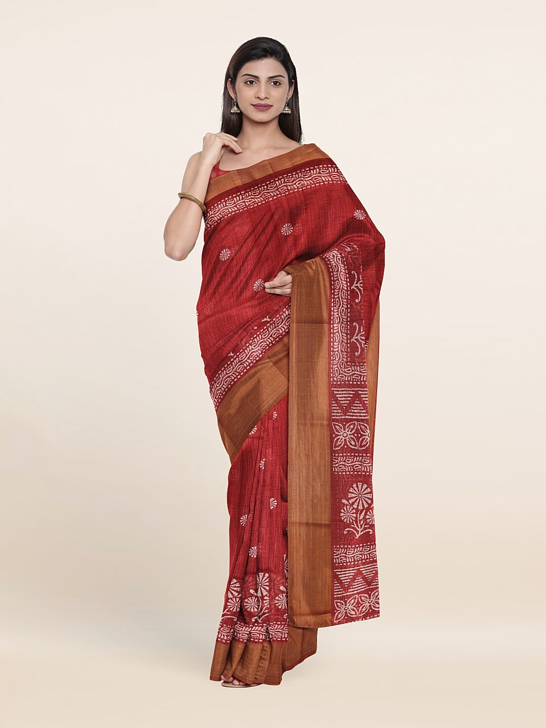 

Pothys Women Maroon Sarees