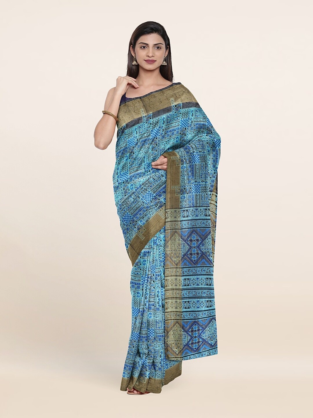 

Pothys Women Blue Sarees
