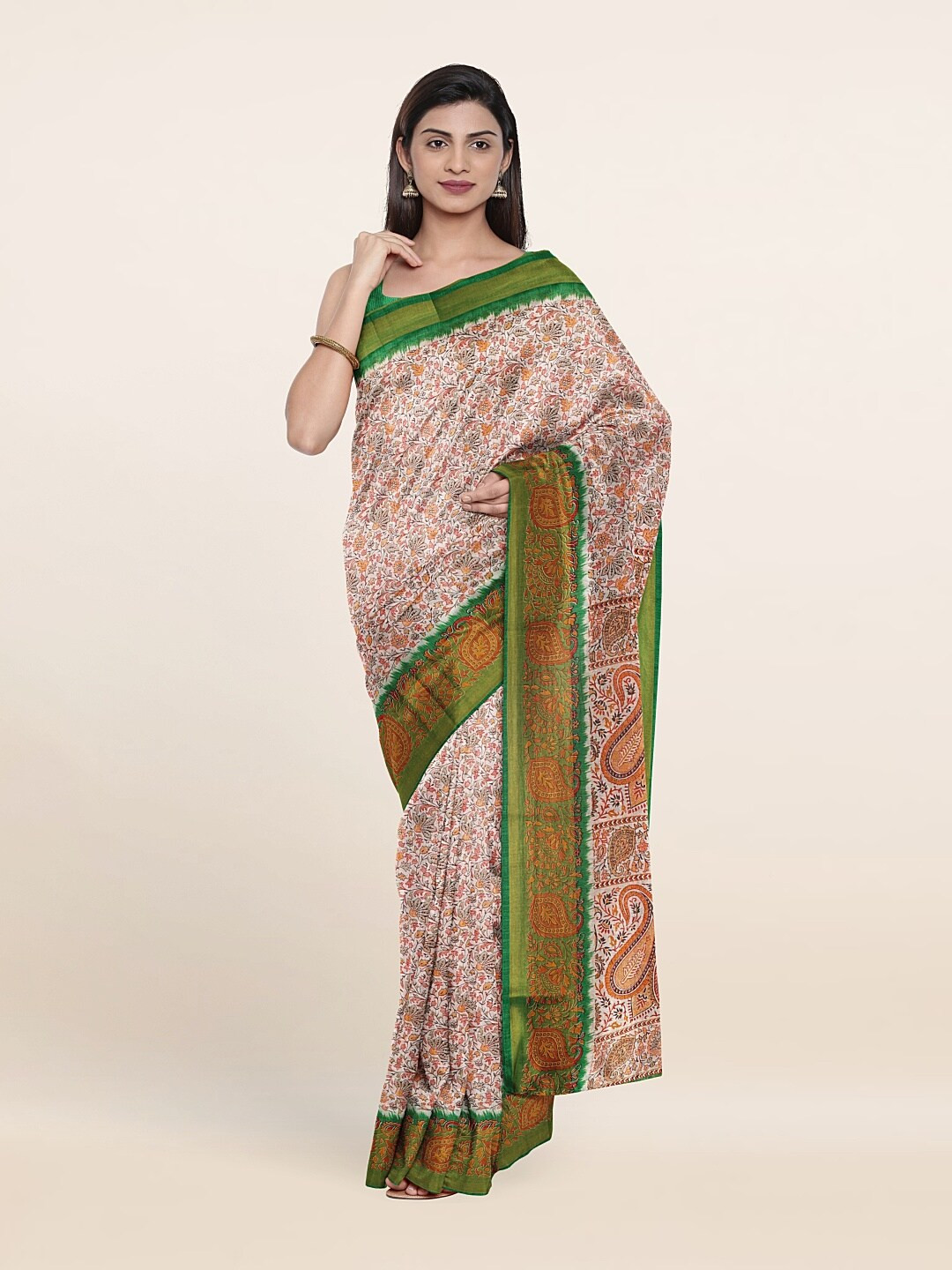 

Pothys Women Off White Sarees