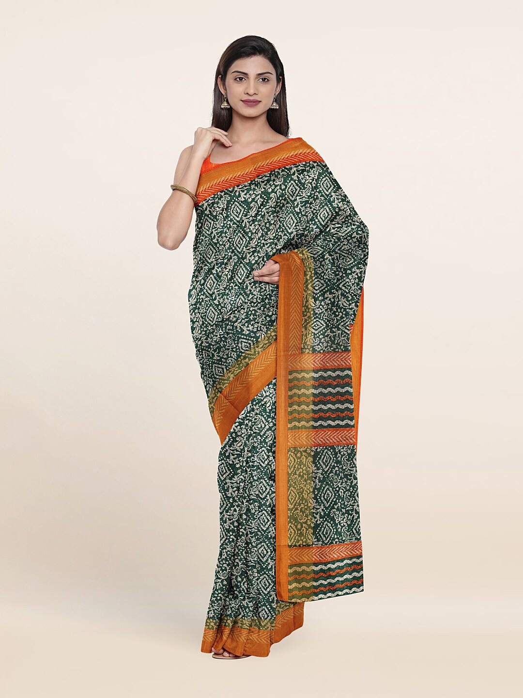 

Pothys Women Green Sarees