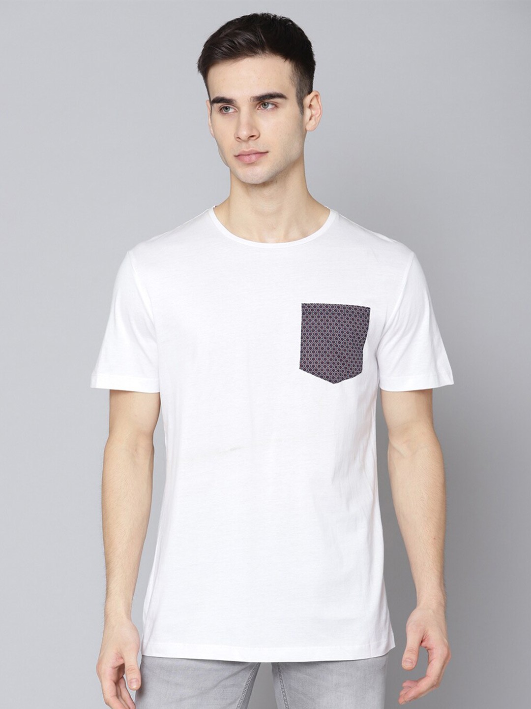 

Antony Morato Men White Slim Fit T-shirt