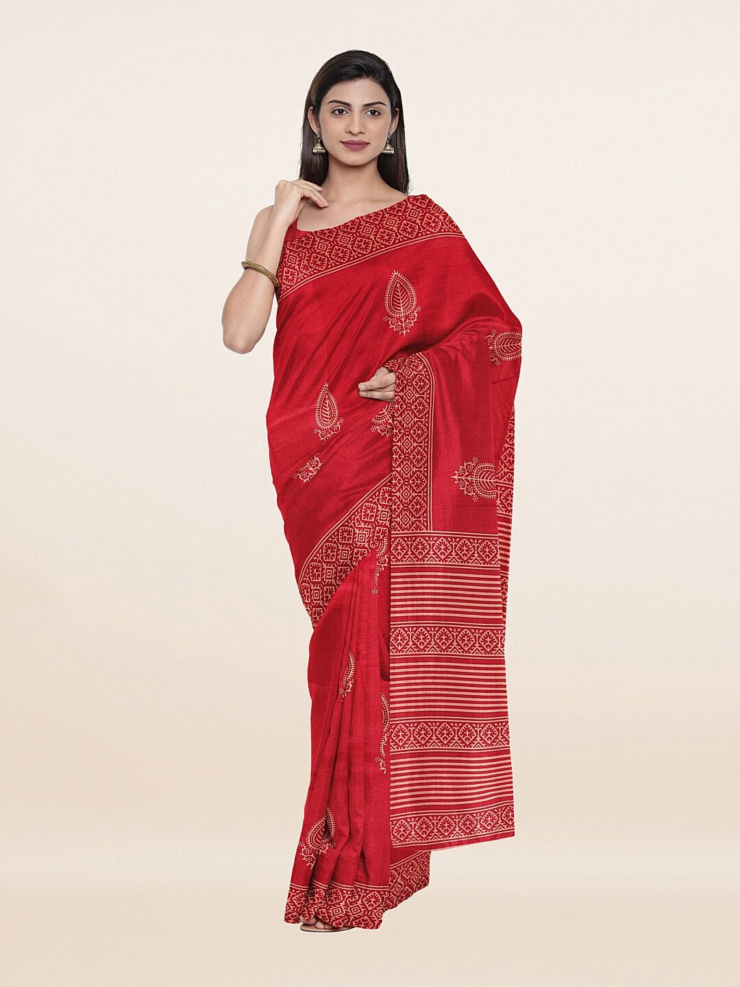 

Pothys Women Maroon Sarees