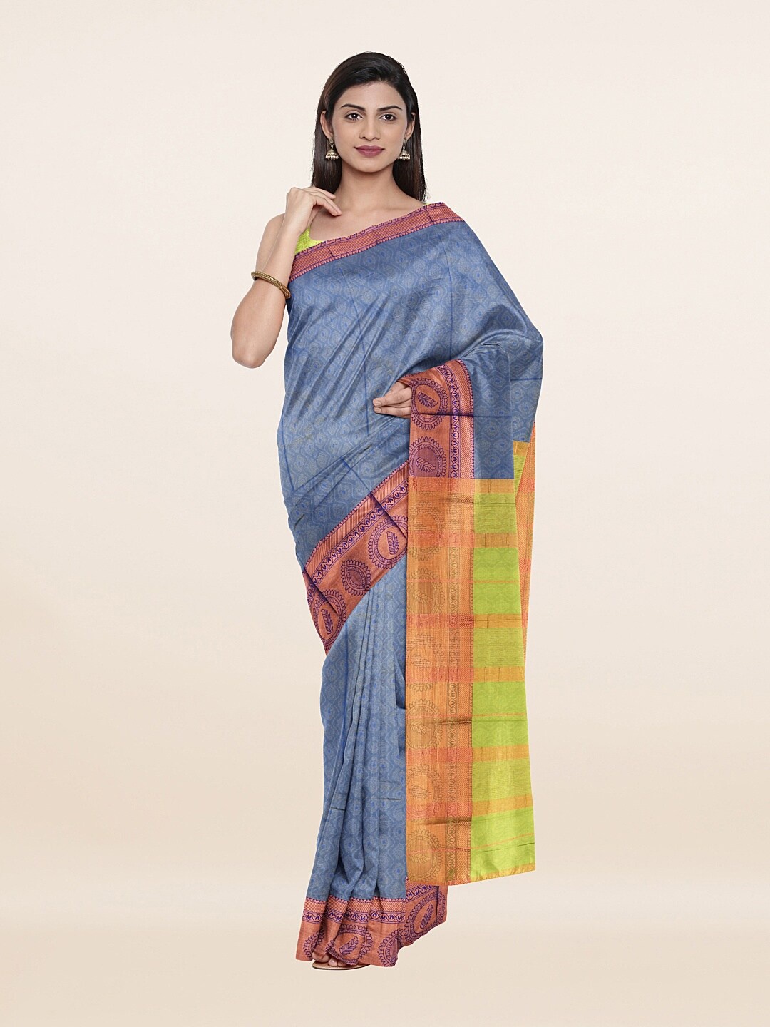 

Pothys Women Blue Sarees