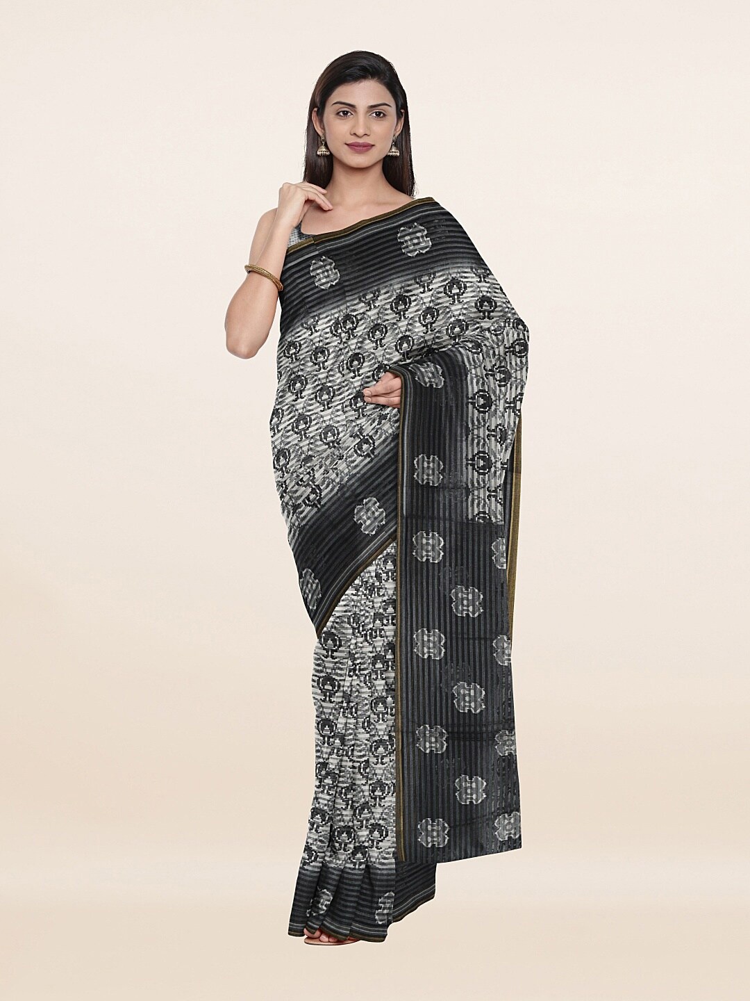 

Pothys Women Grey Sarees