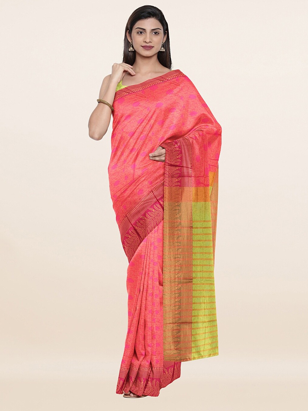 

Pothys Women Pink Sarees