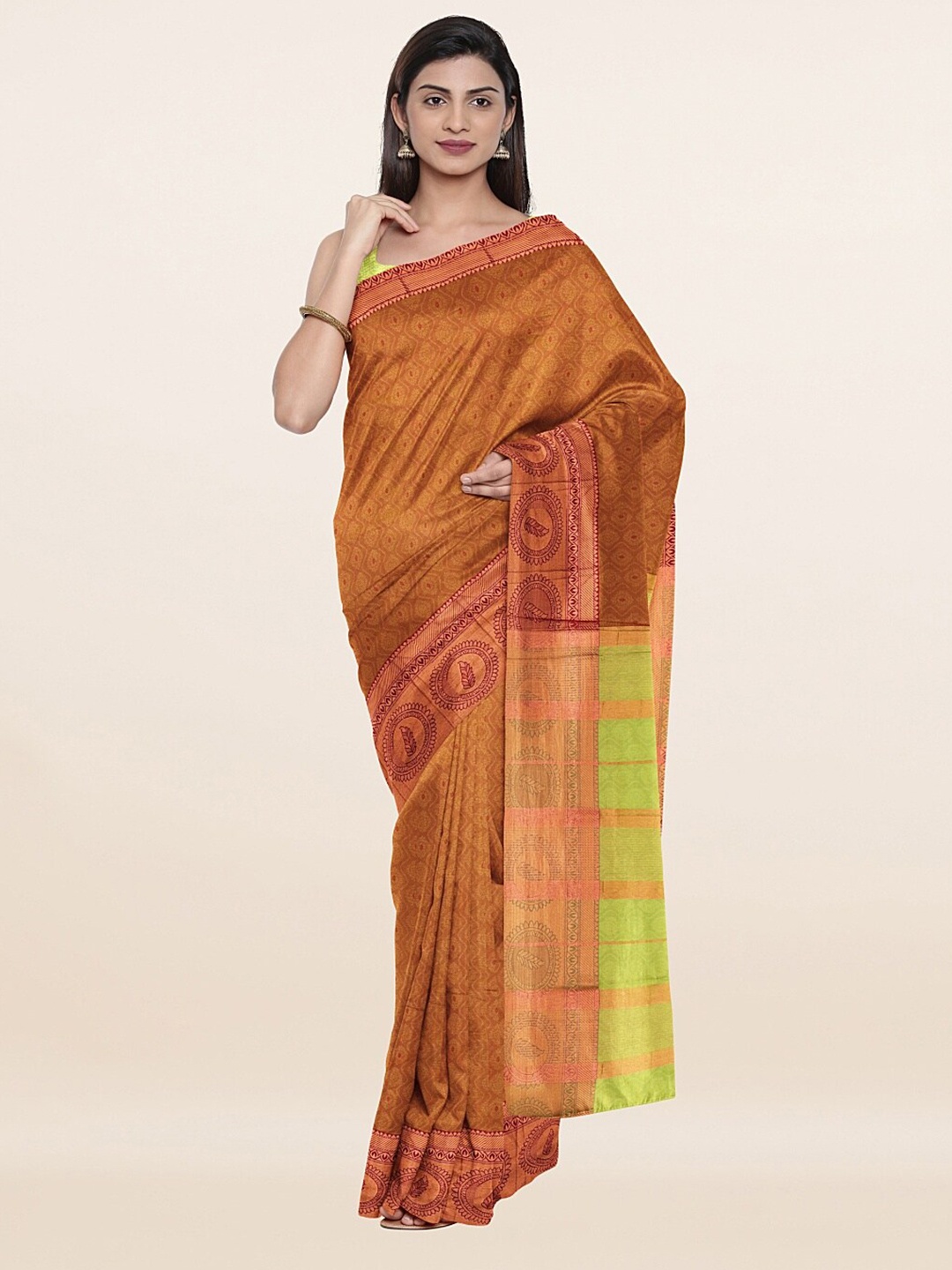 

Pothys Women Brown Sarees