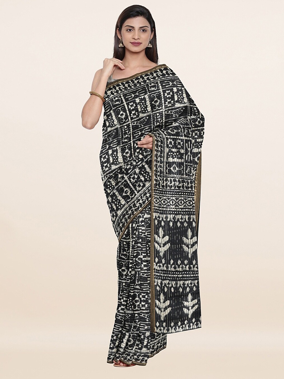 

Pothys Women Grey Sarees