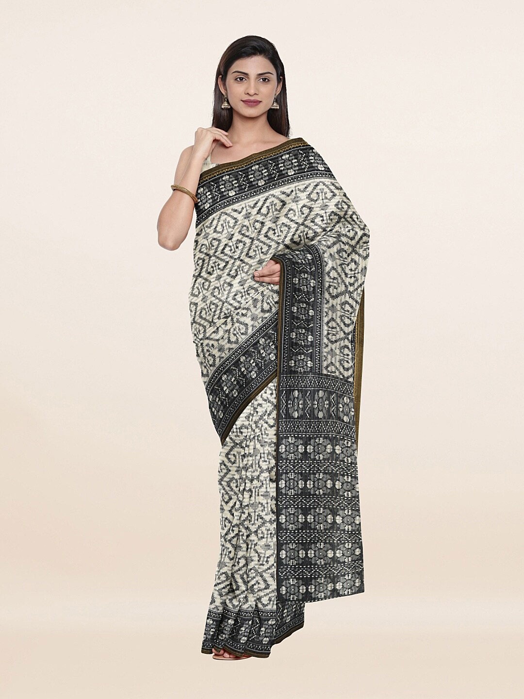 

Pothys Women Off White Sarees