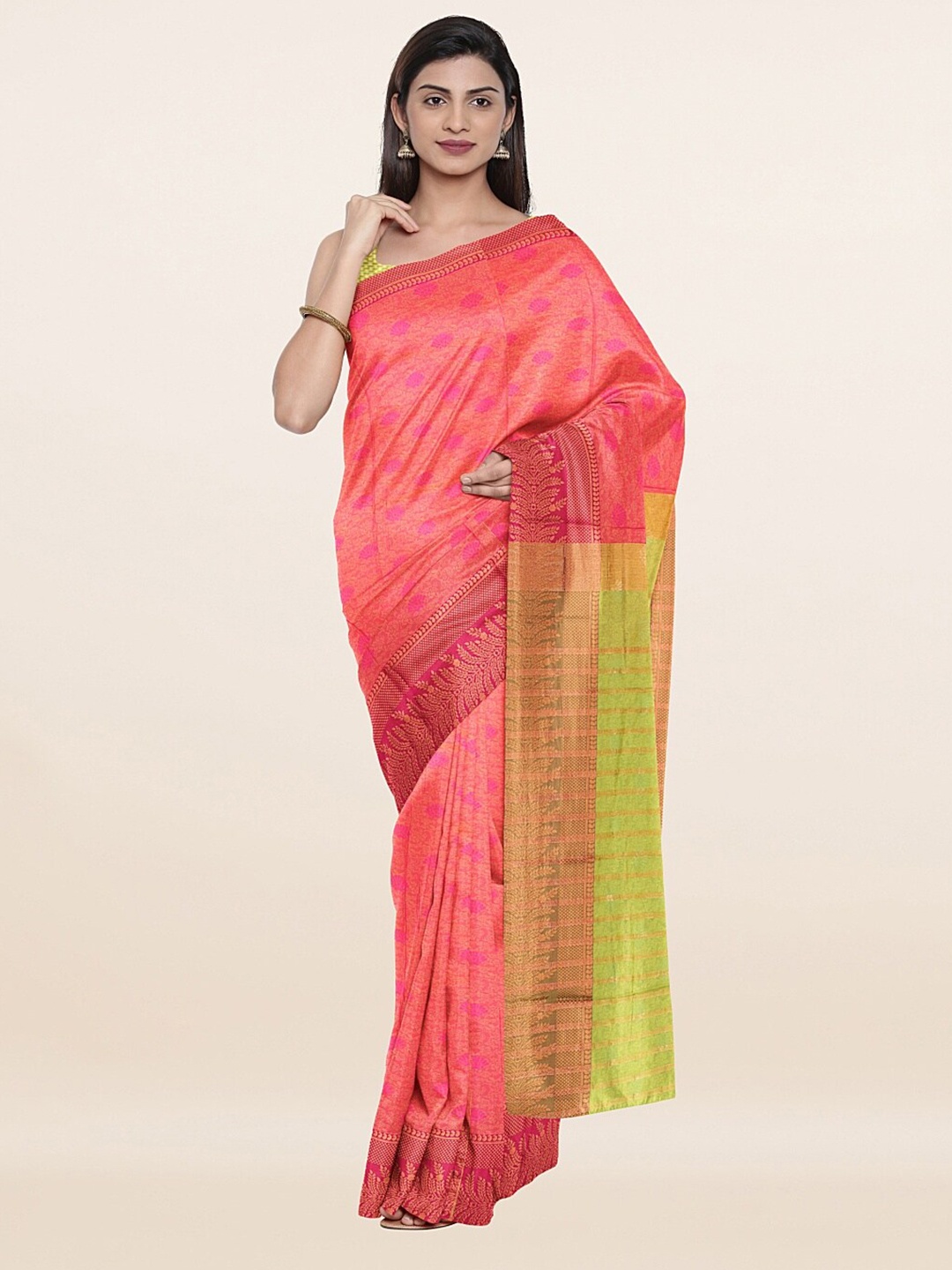 

Pothys Women Pink Sarees