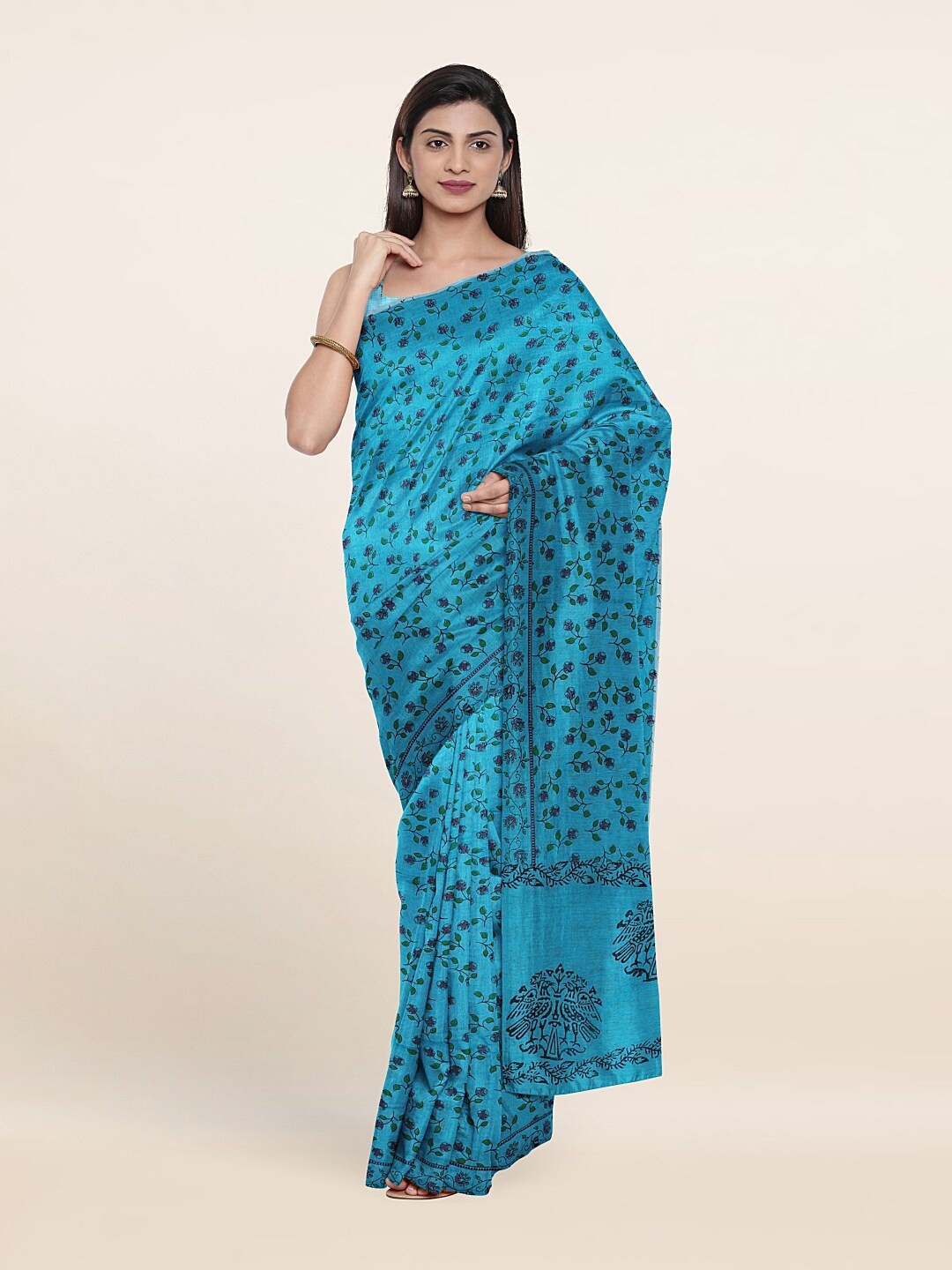 

Pothys Women Blue Sarees