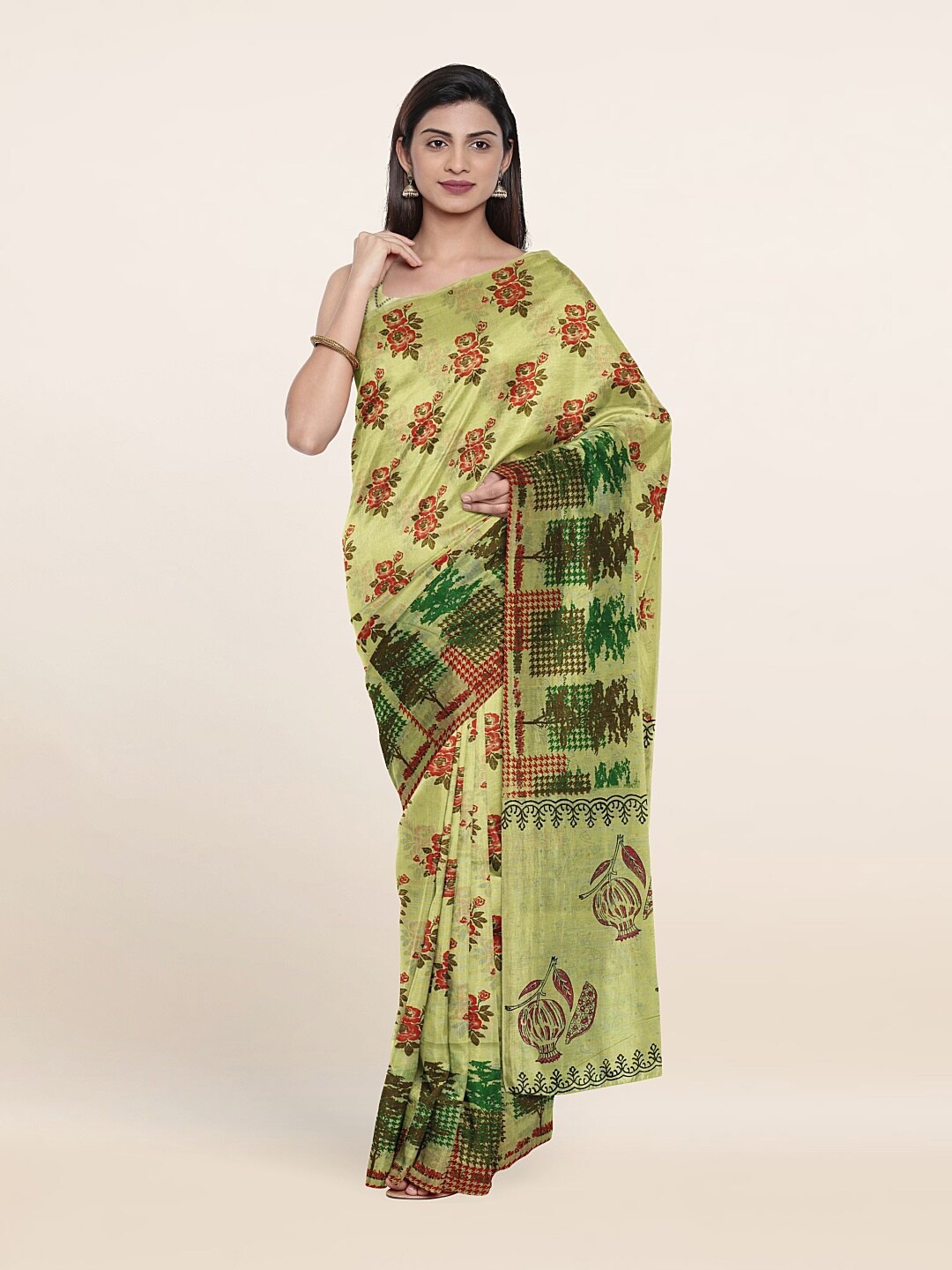 

Pothys Women Green Sarees