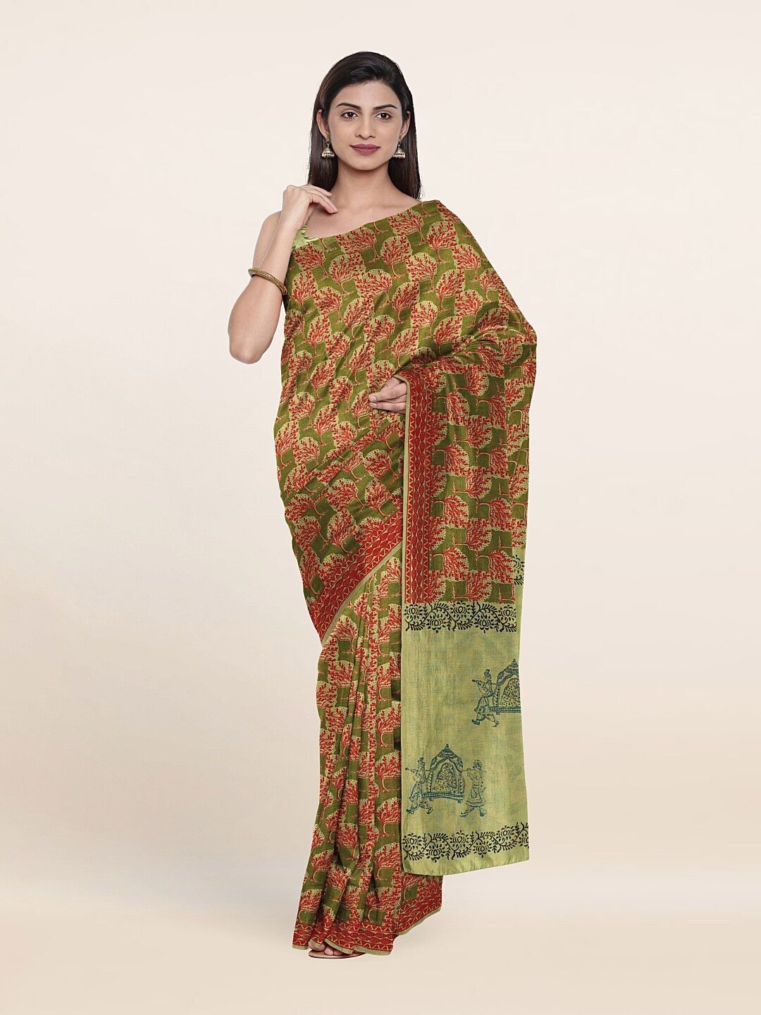 

Pothys Women Green Sarees