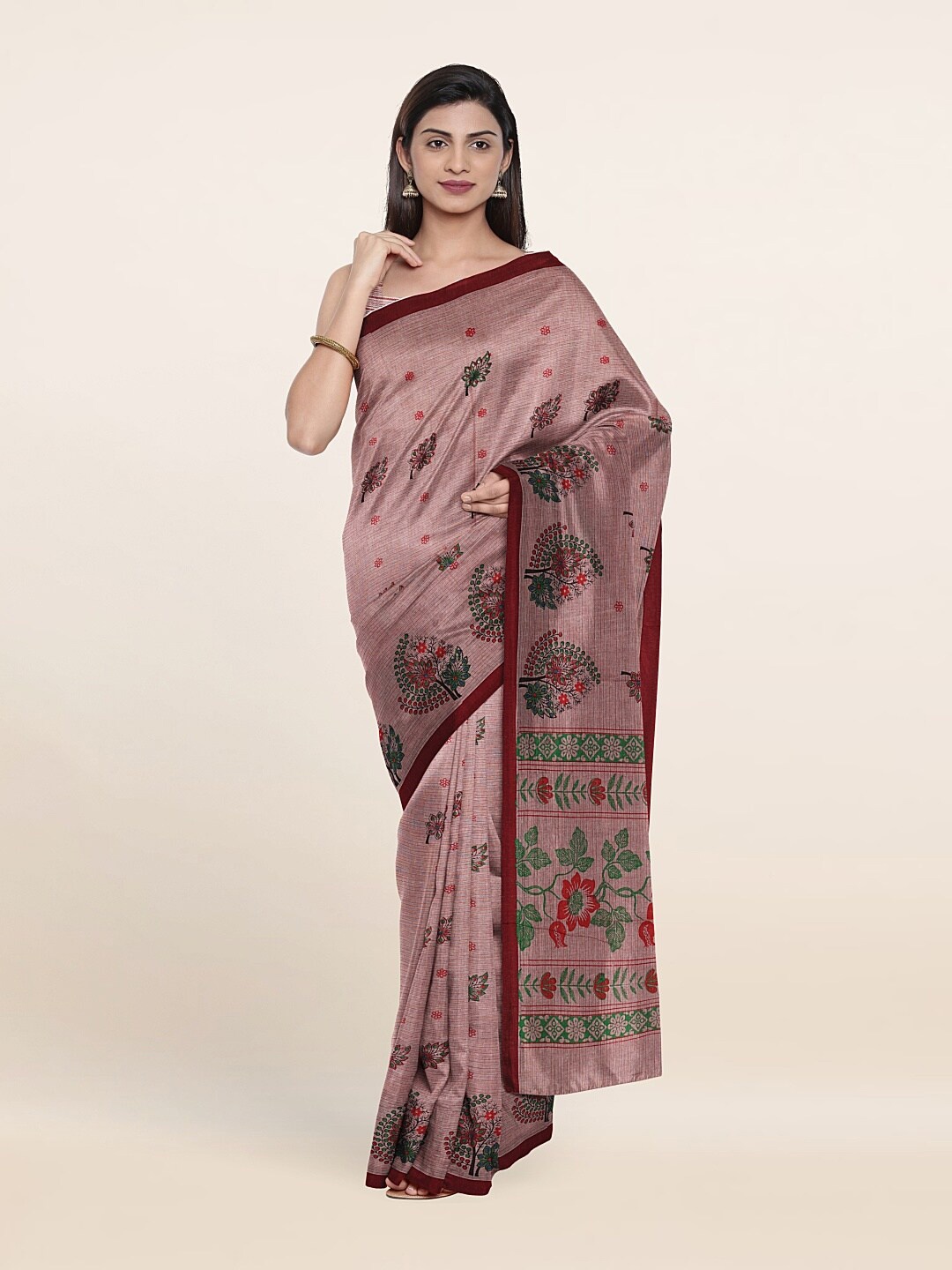 

Pothys Women Purple Sarees