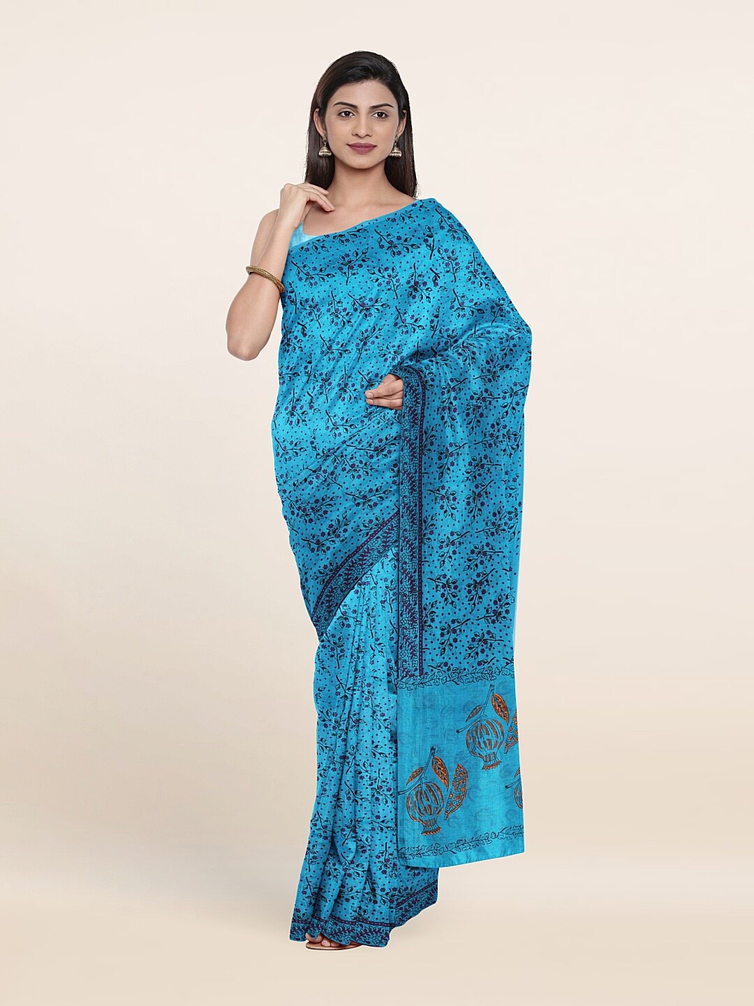 

Pothys Women Blue Sarees