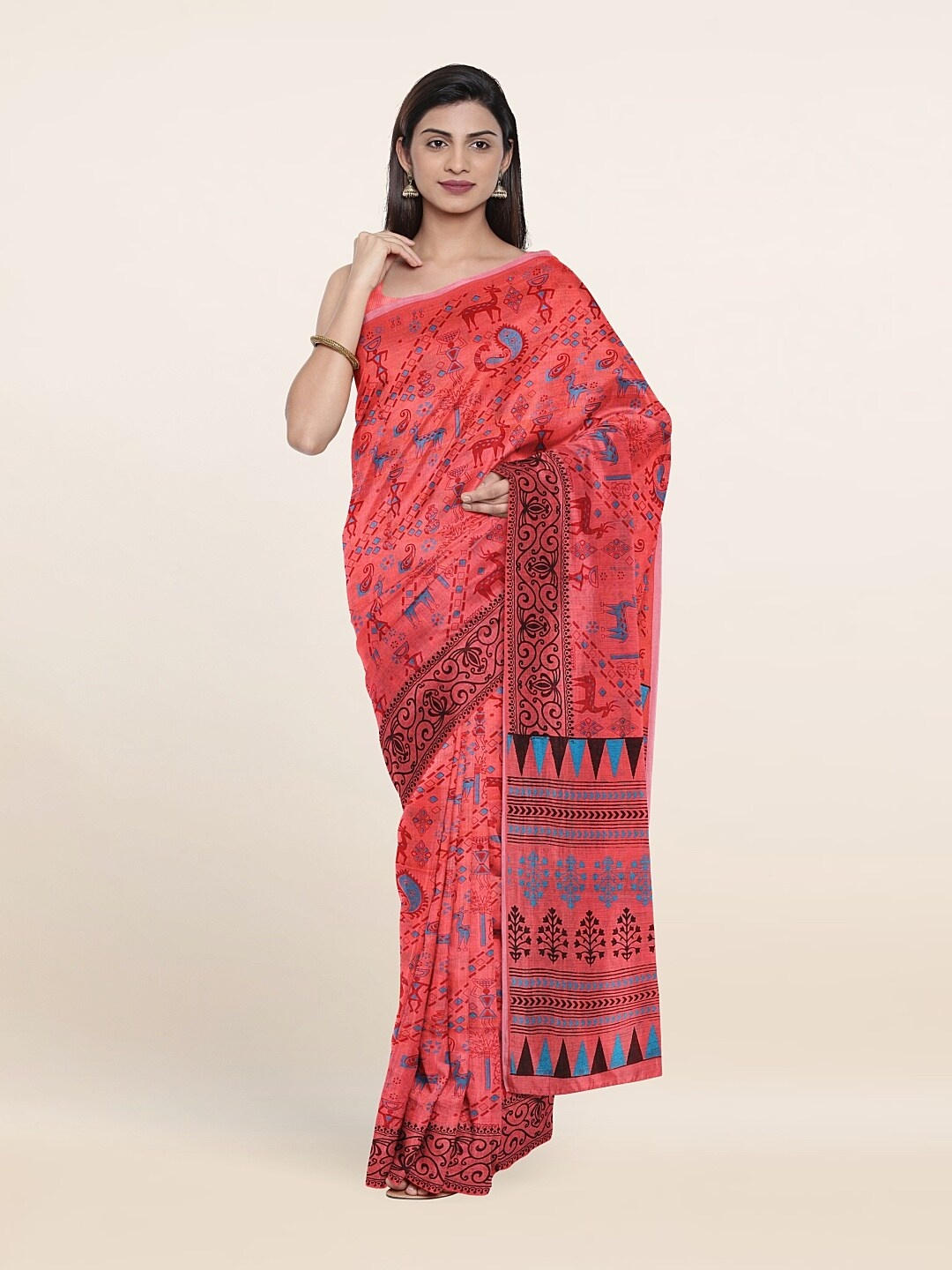 

Pothys Women Pink Sarees