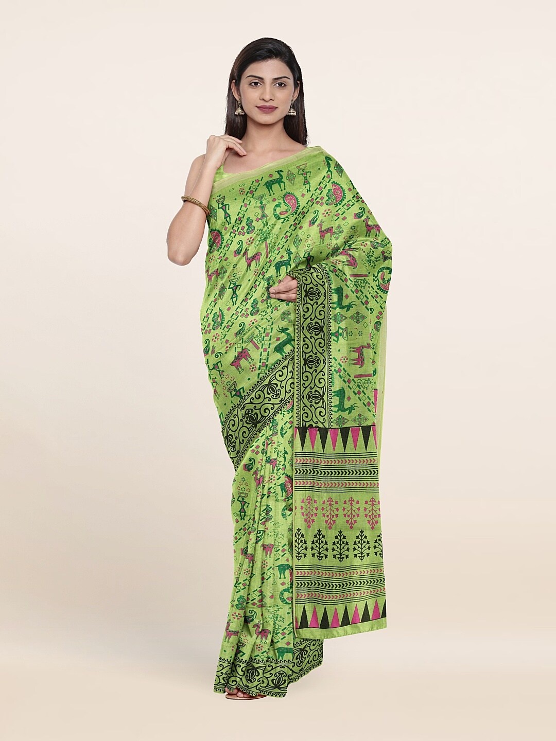 

Pothys Women Green Sarees