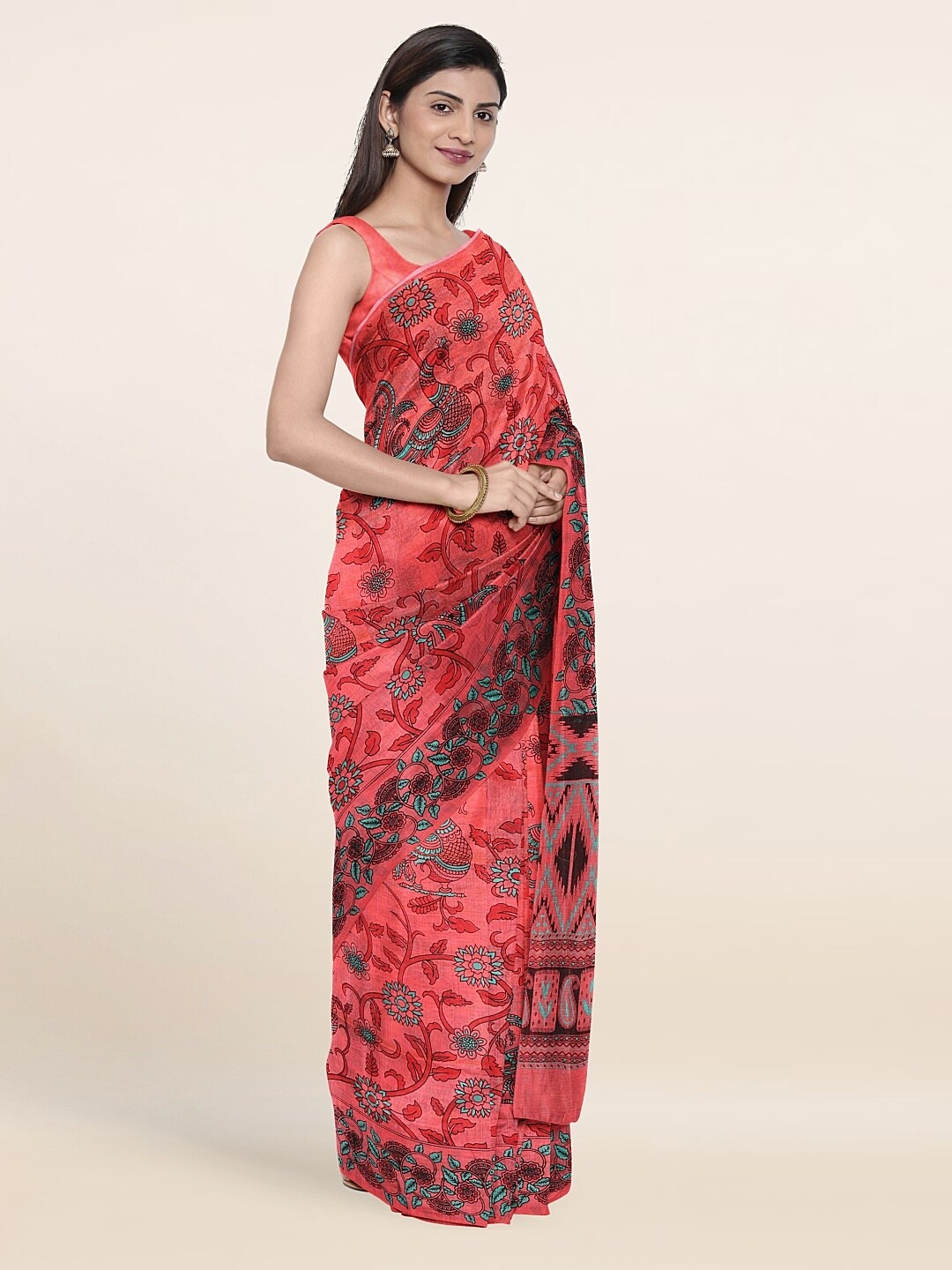 

Pothys Women Pink Sarees