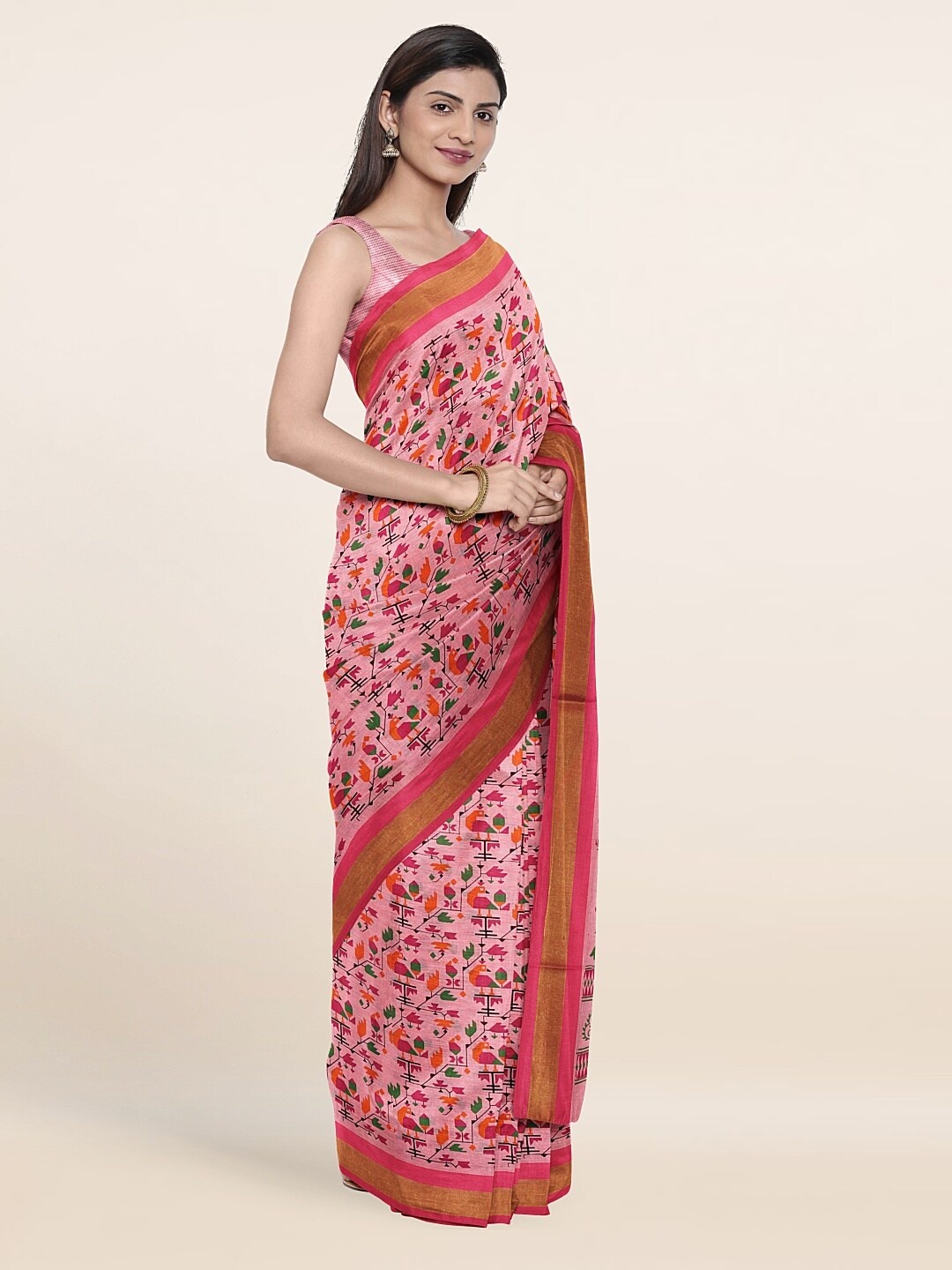

Pothys Women Pink Sarees