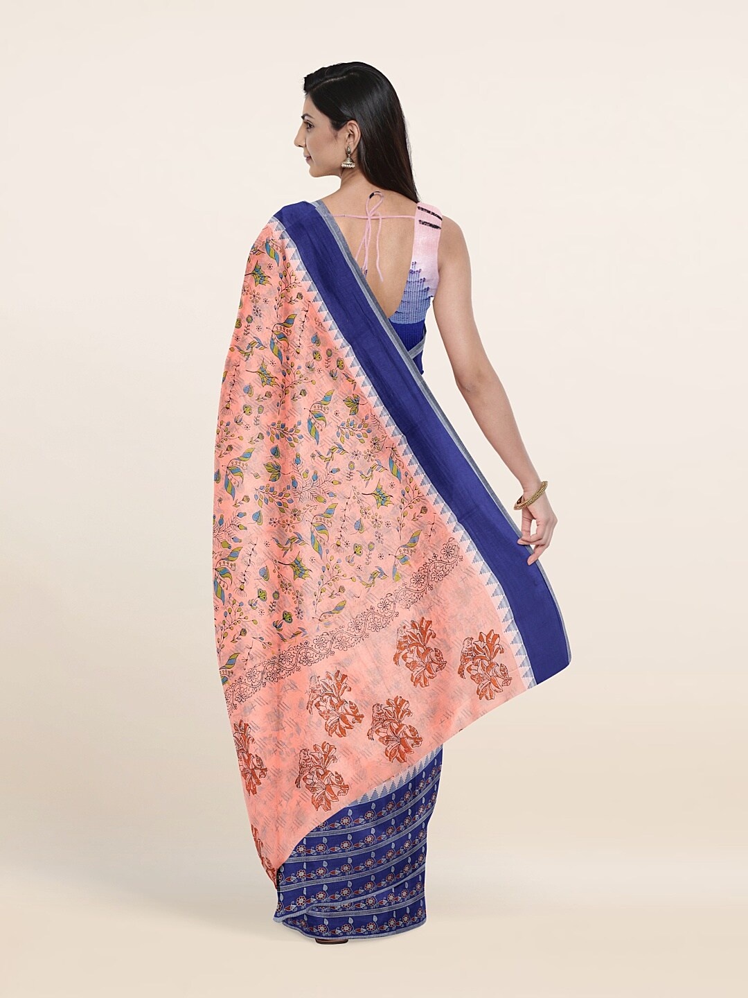 

Pothys Women Peach Sarees