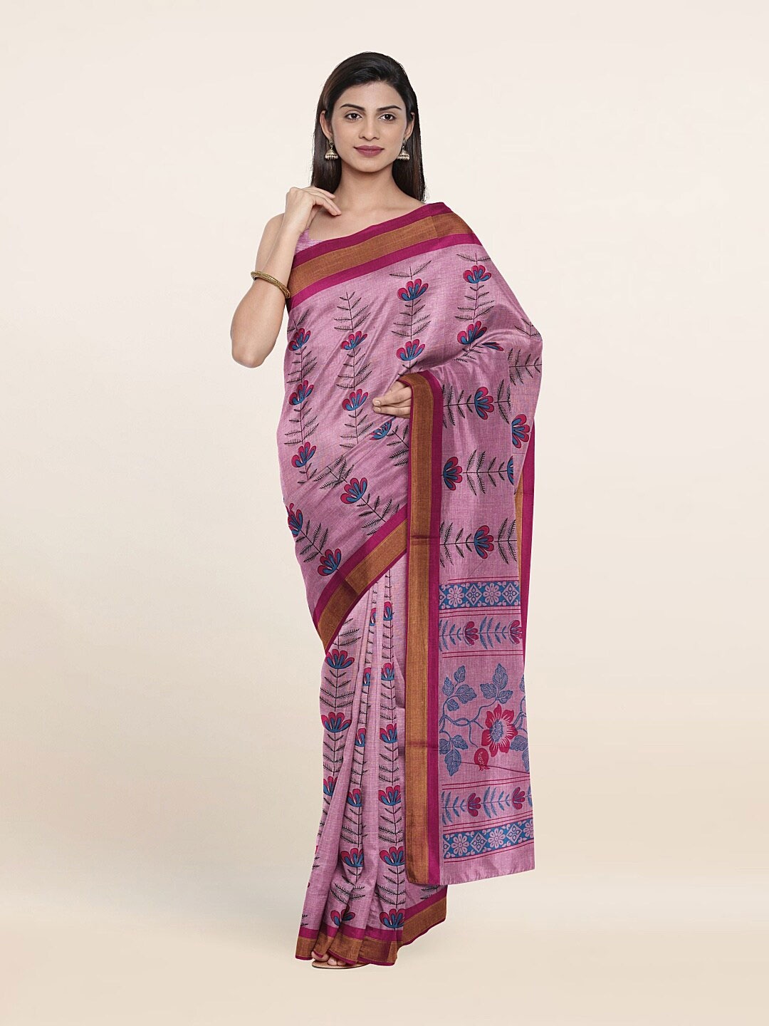 

Pothys Women Lavender Sarees