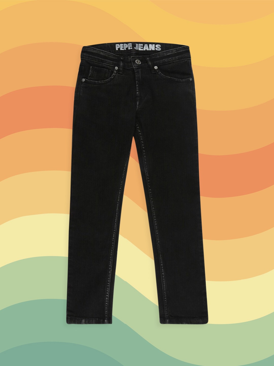 

Pepe Jeans Boys Slim Fit Stretchable Jeans, Black