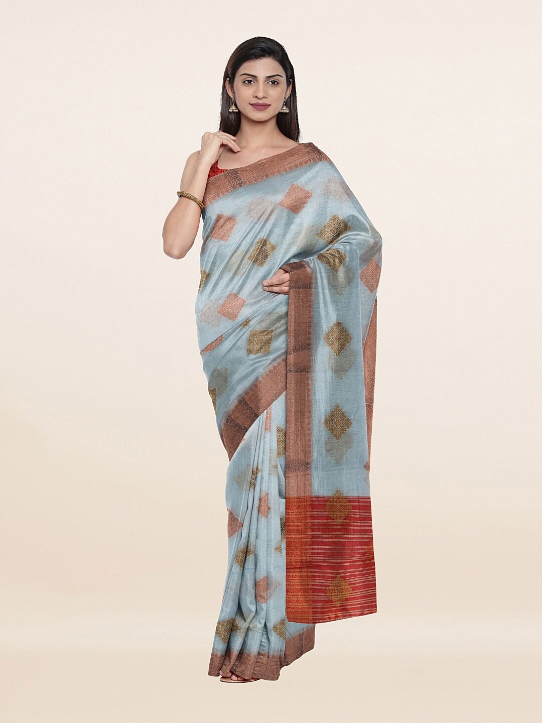 

Pothys Women Blue Sarees