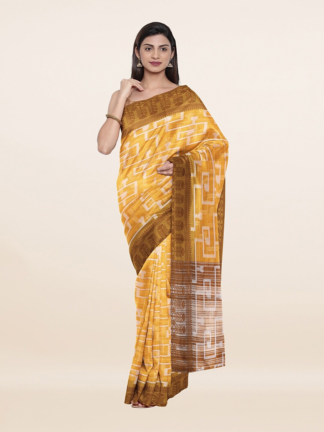 

Pothys Women Yellow Sarees