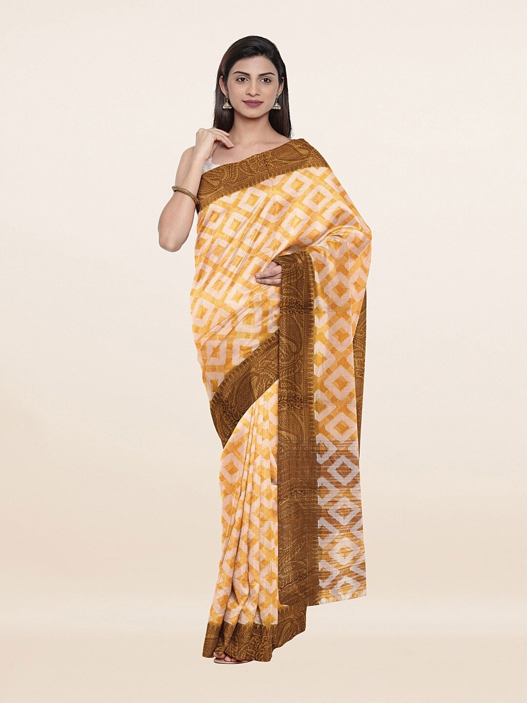 

Pothys Women Yellow Sarees