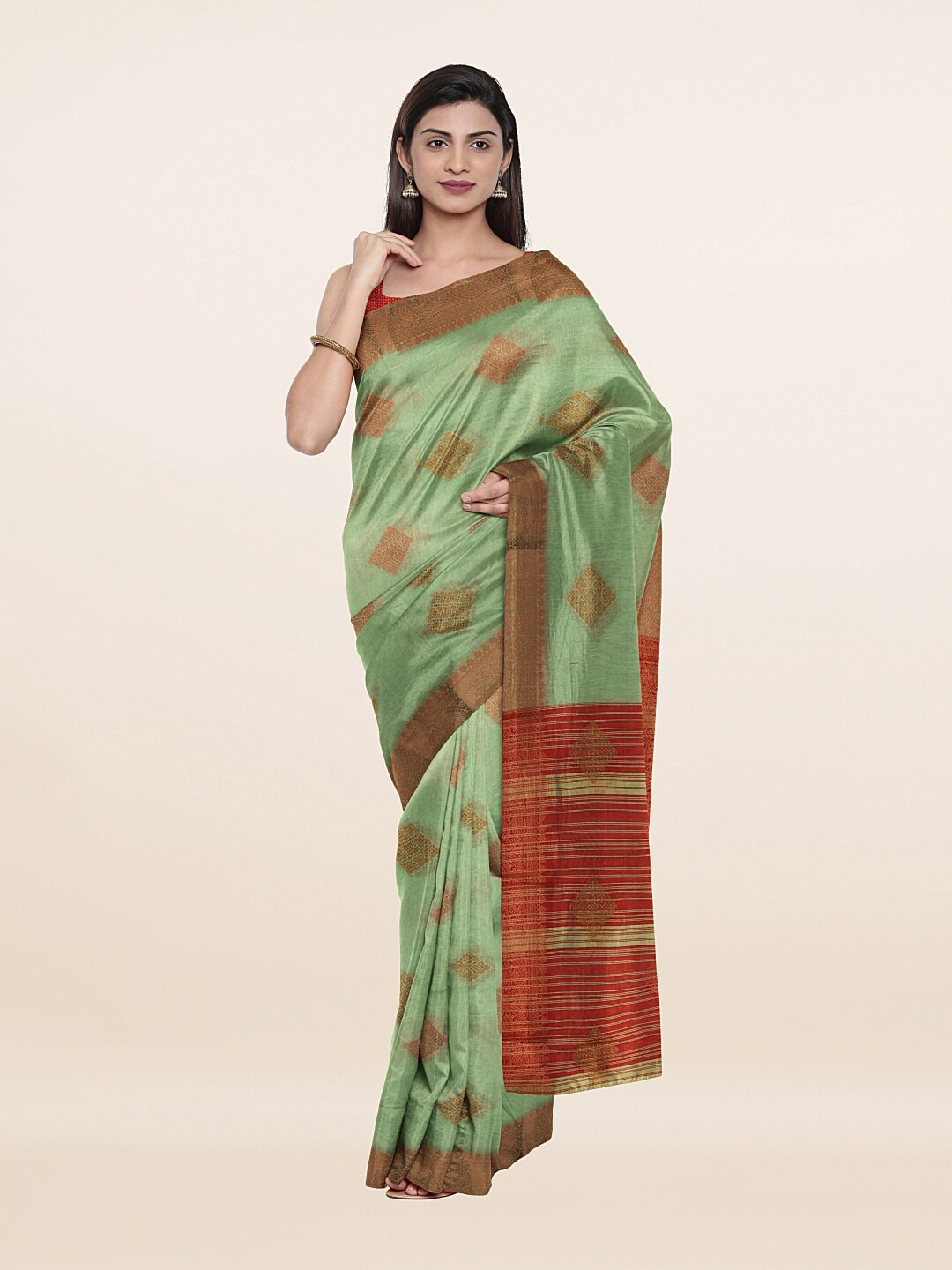 

Pothys Women Green Sarees