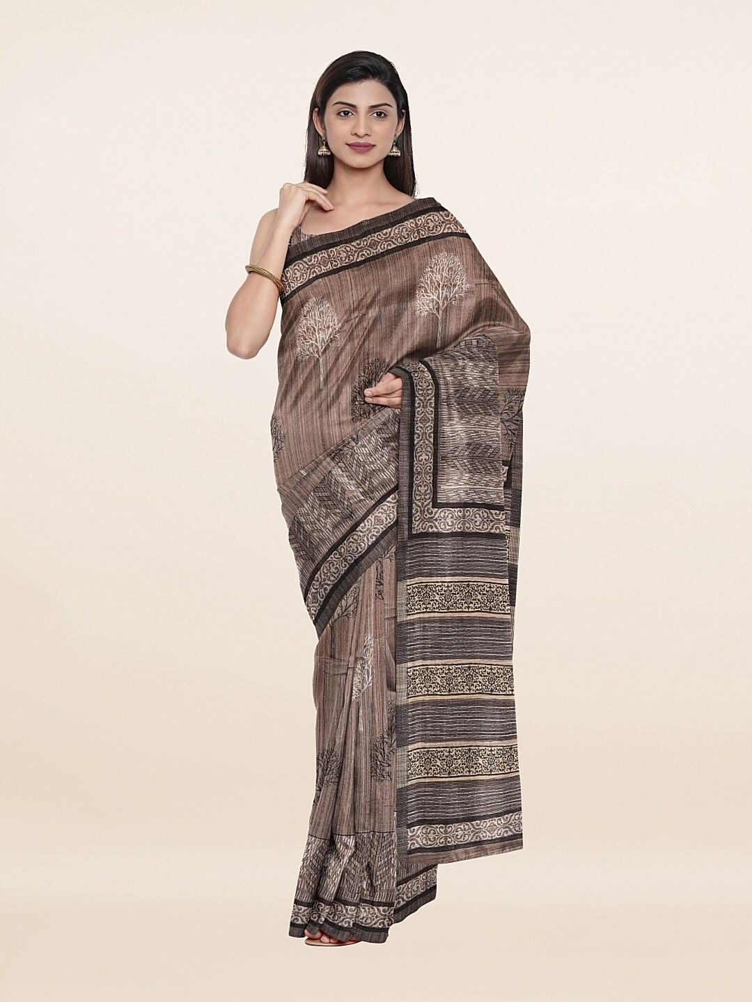 

Pothys Women Brown Sarees