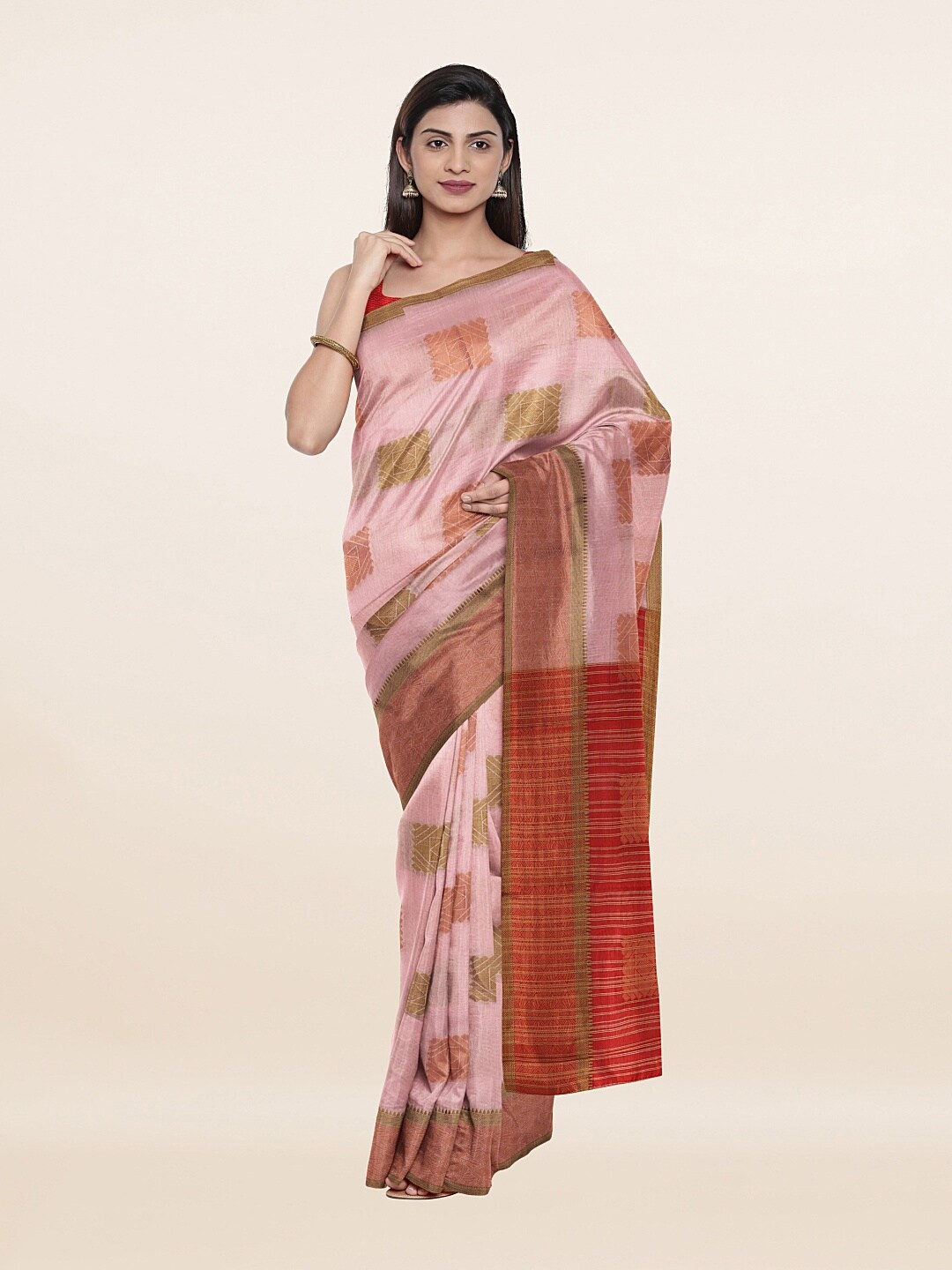 

Pothys Women Pink Sarees