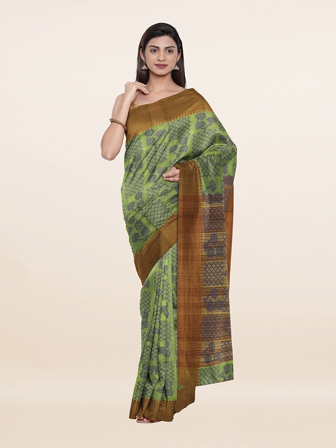 

Pothys Women Green Sarees