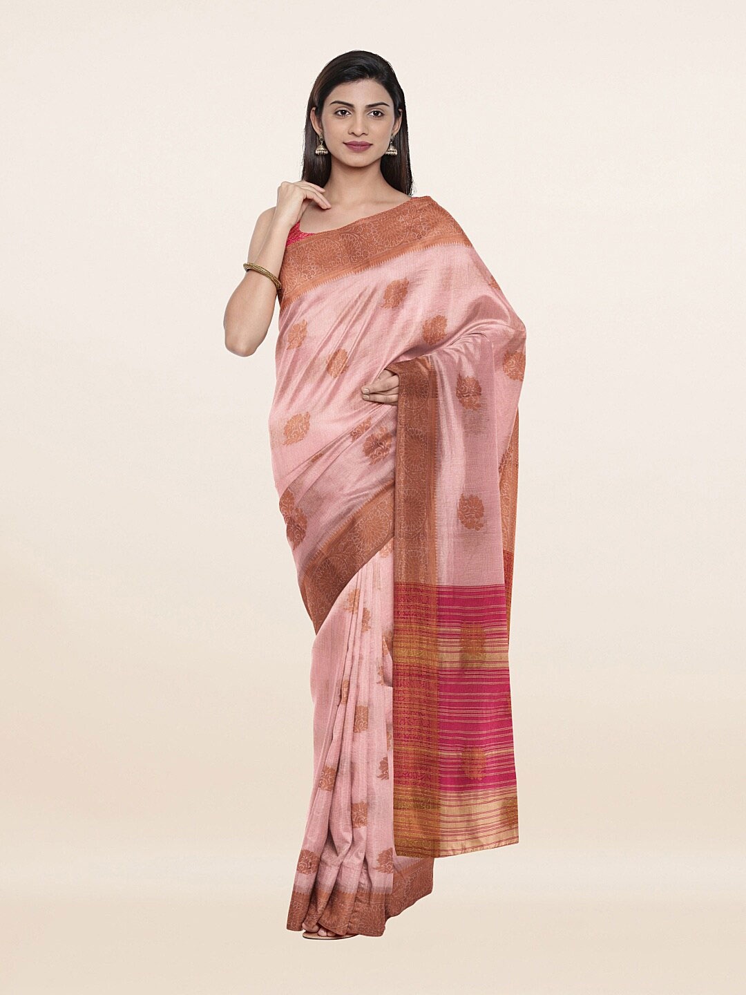 

Pothys Women Pink Sarees