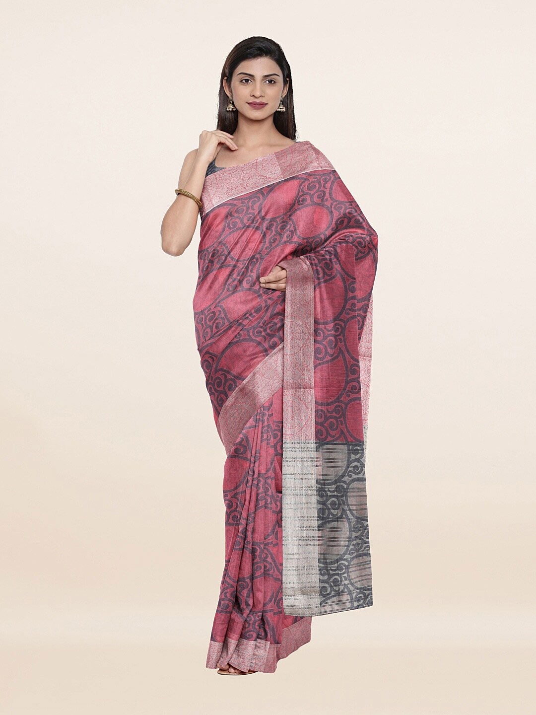 

Pothys Women Pink Sarees