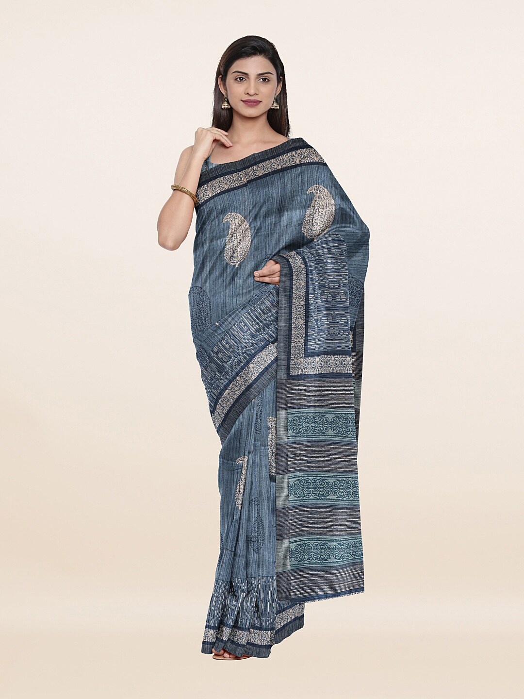 

Pothys Women Blue Sarees