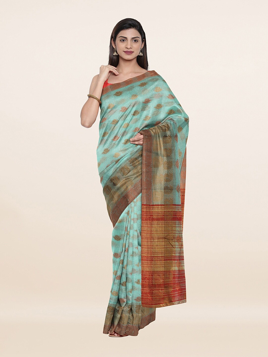 

Pothys Women Blue Sarees