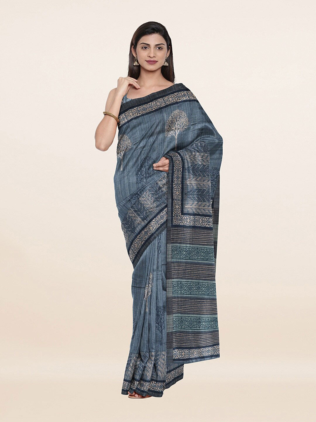 

Pothys Women Blue Sarees