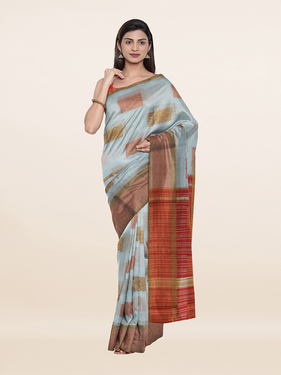 

Pothys Women Blue Sarees