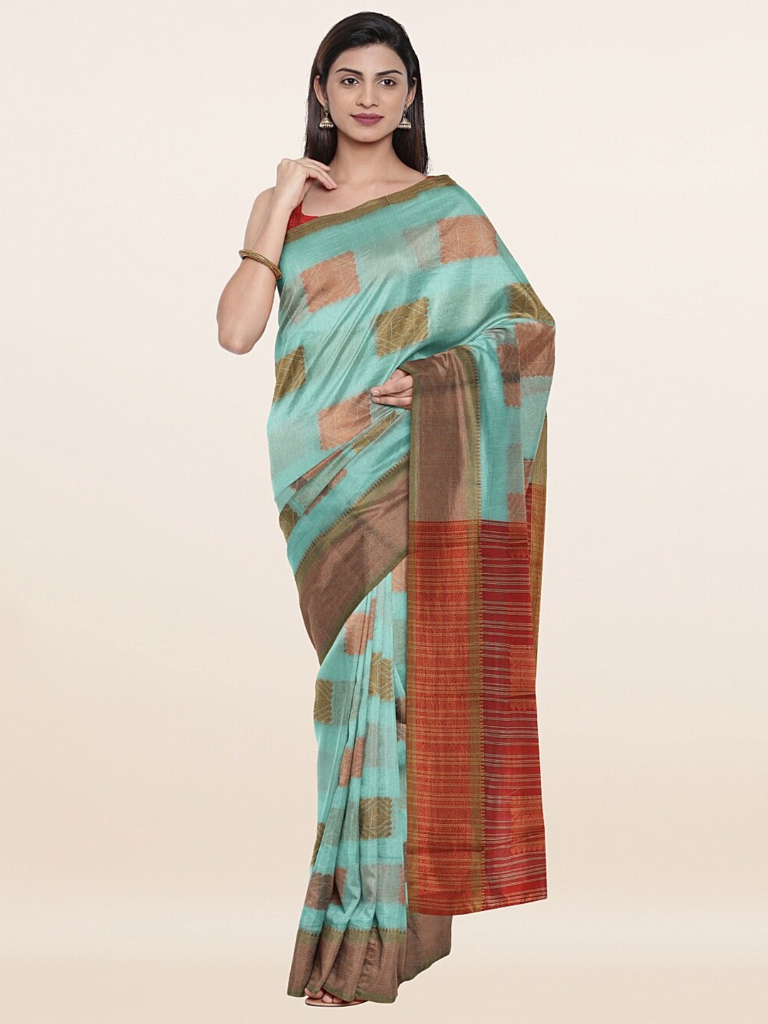 

Pothys Women Blue Sarees